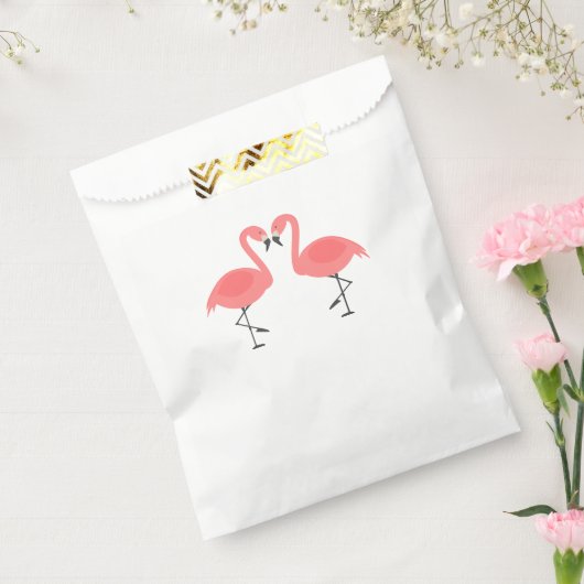 Roze Flamingo's Party Bruiloft Vrijgezellenfeest Bedankzakje (Gezegeld)