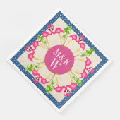 Roze Flamingos Party Goederen Servetten (Hoek)