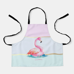 Roze Flamingo's Pastelkleurig Schort