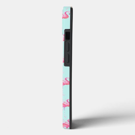 Roze Flamingo's Patroon Tropische Telefoon Case (Achterkant / Links)