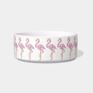 roze flamingos Pet Bowl Voerbakje