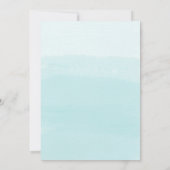 Roze Flamingos Pool Birthday Party Invitation Kaart (Achterkant)