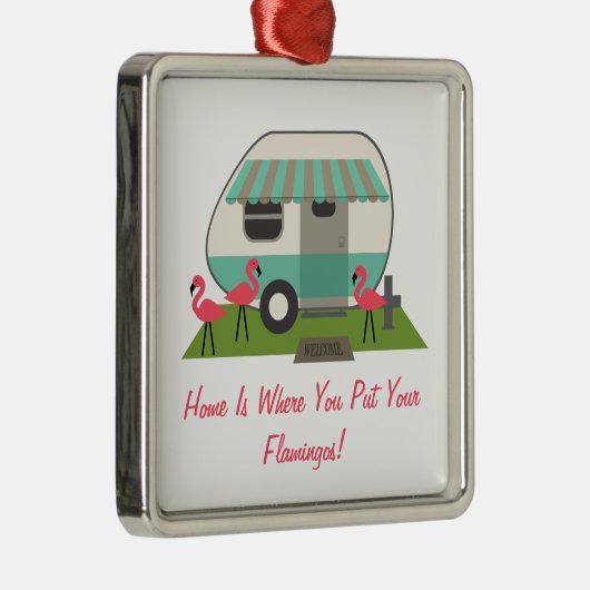 Roze Flamingo's & Retro Ornament van de (Rechts)