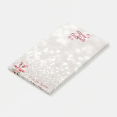 Roze Flamingos Santa Hat Cadeaus Post-it® Notes (Schuin)