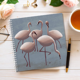 Roze Flamingo's Serengeti Safari Wilde Dieren Notitieboek