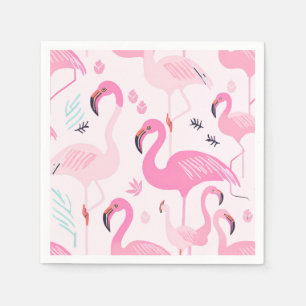 Roze Flamingo's Servet