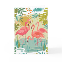 ROZE FLAMINGO'S STAAN SAMEN