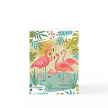 ROZE FLAMINGO'S STAAN SAMEN