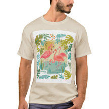 ROZE FLAMINGO'S STAAN SAMEN