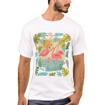 ROZE FLAMINGO'S STAAN SAMEN