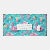 ROZE FLAMINGO'S, STRANDDEKENS, & DRANKJES BUREAUMAT (Keyboard & Muis)