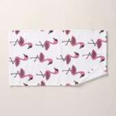 Roze flamingos Summer Tropical Bad Handdoek (Handdoek)