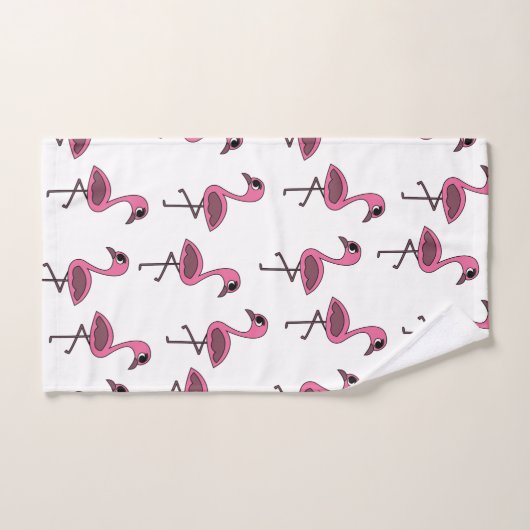 Roze flamingos Summer Tropical Bad Handdoek (Handdoek)