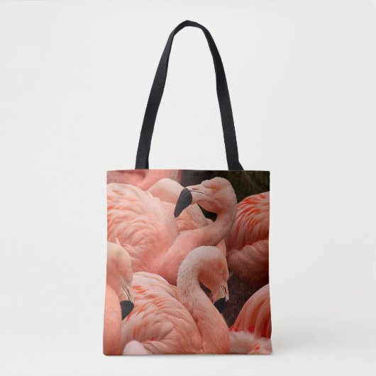 Roze flamingos tote bag (Voorkant)