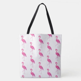  roze flamingos tote bag