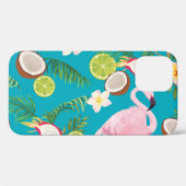 Roze Flamingo's: Tropisch naadloos patroon Case-Mate iPhone Case (Achterkant (horizontaal))