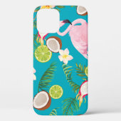 Roze Flamingo's: Tropisch naadloos patroon Case-Mate iPhone Case (Achterkant)