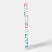 Roze flamingo's tropische bladeren patroon Case-Mate iPhone case (Achterkant / Links)