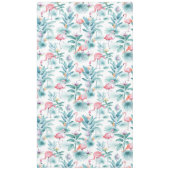 Roze flamingo's tropische bladeren patroon tafelkleed (Voorkant)