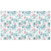 Roze flamingo's tropische bladeren patroon tafelkleed (Voorkant (Horizontaal))