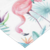 Roze flamingo's tropische bladeren patroon tafelkleed (Gekanteld)