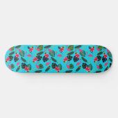 Roze Flamingo's Tropische Bloemen Mooi Persoonlijk Skateboard (Horizontaal)