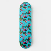 Roze Flamingo's Tropische Bloemen Mooi Persoonlijk Skateboard (Voorkant)