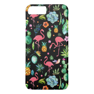 Roze Flamingo's & Tropische Bloemen & Sappige GR2 Case-Mate iPhone Case