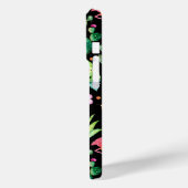 Roze flamingo's, tropische bloemen, vetplanten Case-Mate iPhone case (Achterkant / Links)