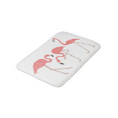 Roze flamingo's Tropische grillen Badmat (Gekanteld)