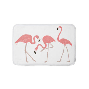 Roze flamingo's Tropische grillen Badmat