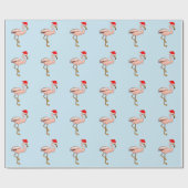 Roze flamingos voor kerstmis in de Petten van Sant Cadeaupapier (Vlak)