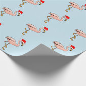 Roze flamingos voor kerstmis in de Petten van Sant Cadeaupapier (Hoek)