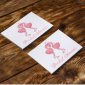 Roze Flamingo's Vrijgezellenfeest Tropische Zomer  Uitnodiging Briefkaart