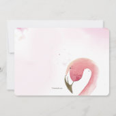 Roze Flamingos Wedding Jubileum Kaart (Achterkant)