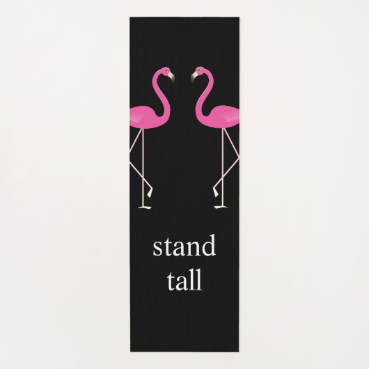 Roze Flamingos Yoga Mat (Voorkant)