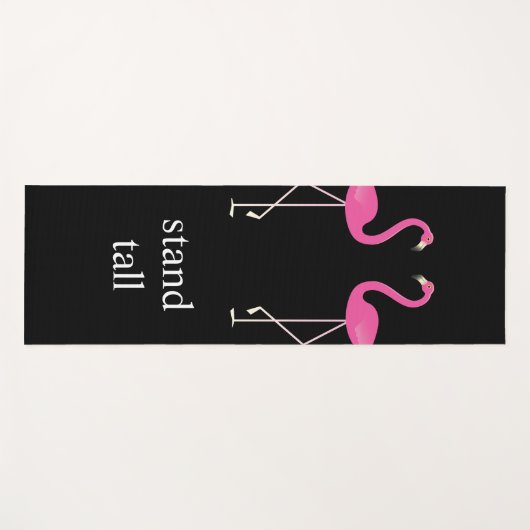 Roze Flamingos Yoga Mat (Voorkant (horizontaal))