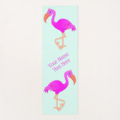 Roze flamingos Yoga Mat Gift - Jouw tekst Name (Voorkant)
