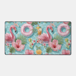 ROZE FLAMINGO'S ZOMER BINNENBANDEN & BLOEMEN BUREAUMAT