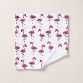 Roze Flamingo's Zomer Tropisch Bad Handdoek (Wasdoekje)