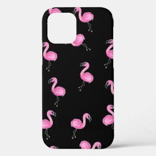 roze flamingos zwart Case-Mate iPhone case