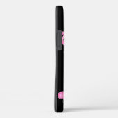 roze flamingos zwart Case-Mate iPhone case (Achterkant / Rechts)