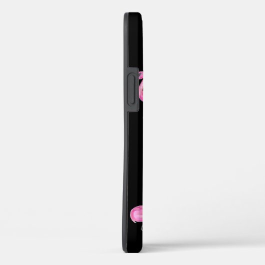 roze flamingos zwart Case-Mate iPhone case (Achterkant / Rechts)