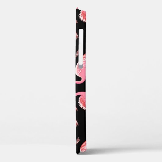 Roze Flamingo's: zwarte achtergrond  Case-Mate iPhone Case (Achterkant / Links)