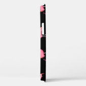 Roze Flamingo's: zwarte achtergrond  Case-Mate iPhone Case (Achterkant / Rechts)