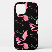 Roze Flamingo's: zwarte achtergrond  Case-Mate iPhone Case (Achterkant)