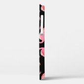 Roze Flamingo's: zwarte achtergrond Case-Mate iPhone Case (Achterkant / Links)