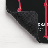 Roze flamingovogel in de dierentuin van München, D Muismat (Hoek)