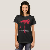 Roze flamingovogel in de dierentuin van München, D T-shirt (Voorkant volledig)