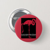 Roze flamingovogel uit de dierentuin van München i Ronde Button 5,7 Cm (Voorkant /achterkant)